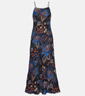 Farm Rio Snakes Bouquet Maxi Dress