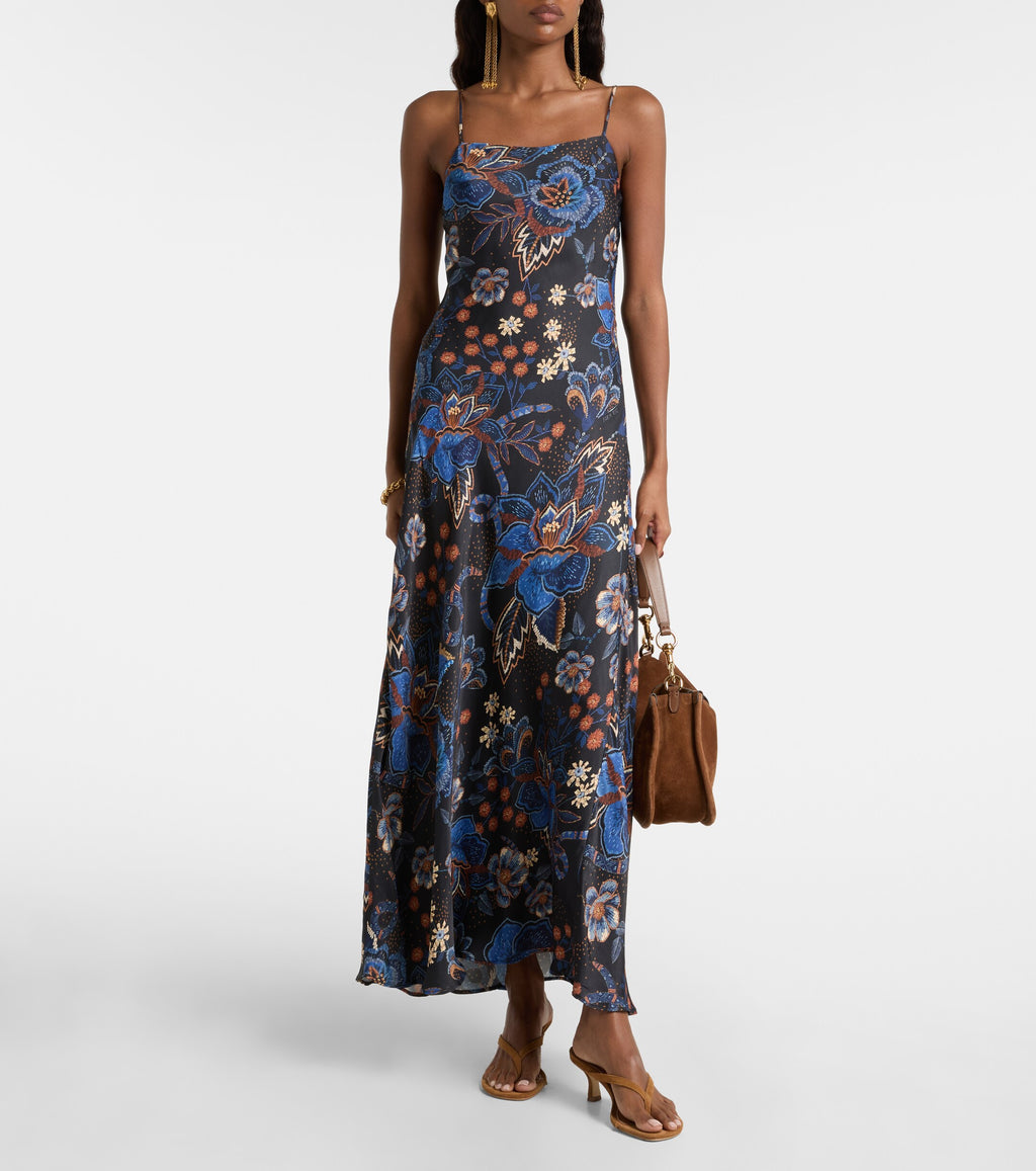 Farm Rio Snakes Bouquet Maxi Dress