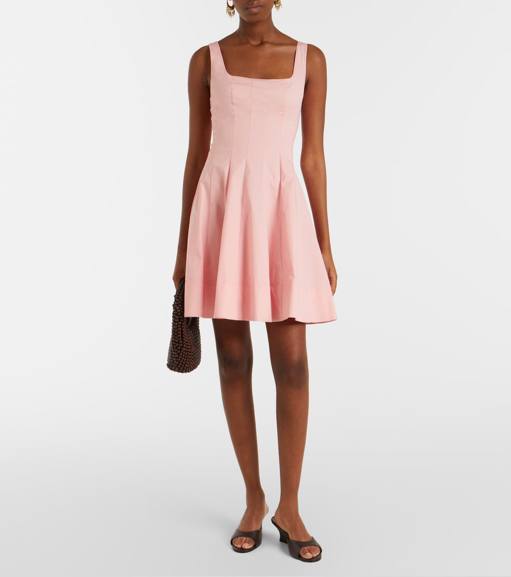 Staud Wells Cotton Minidress
