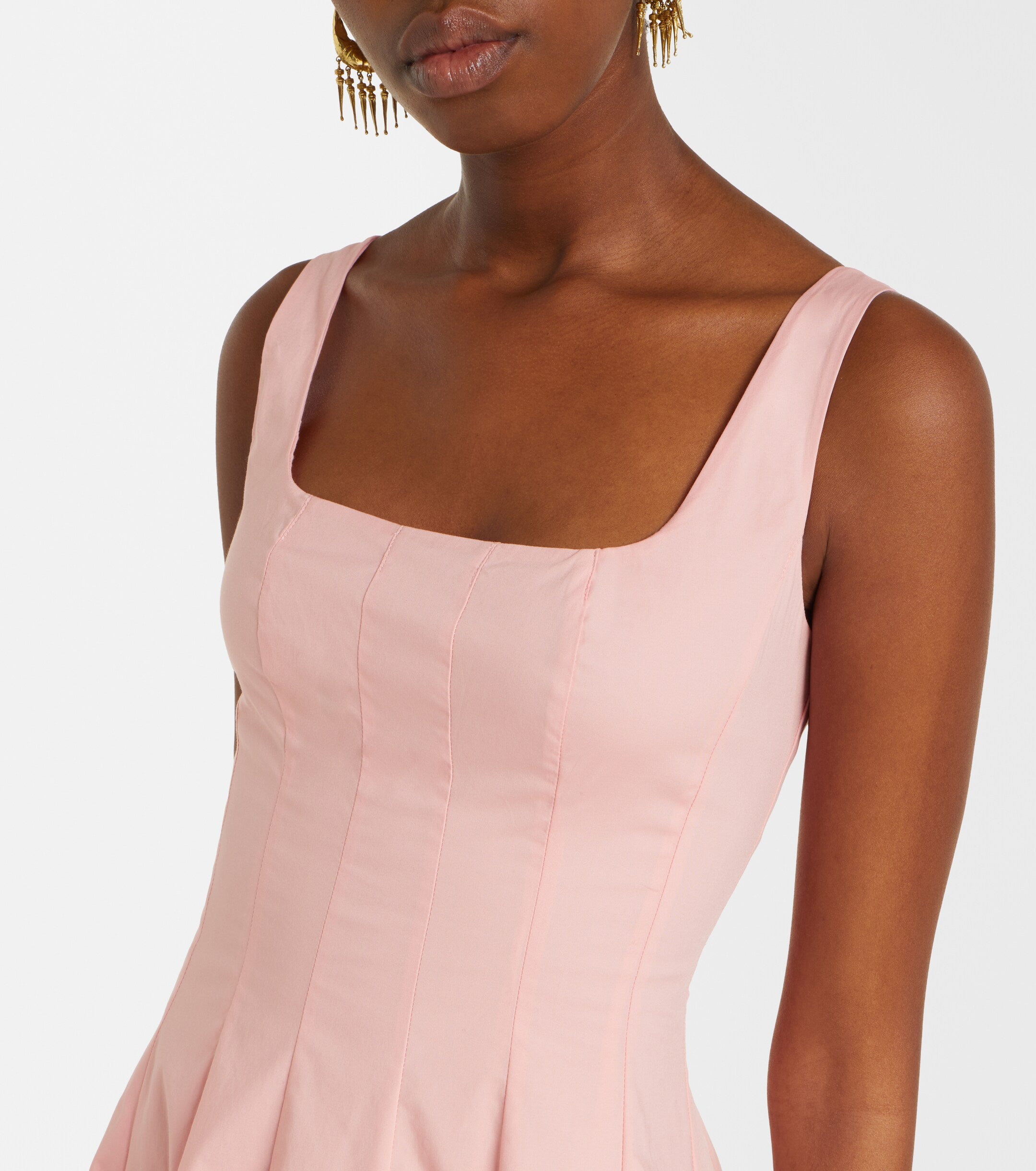 Staud Wells Cotton Minidress